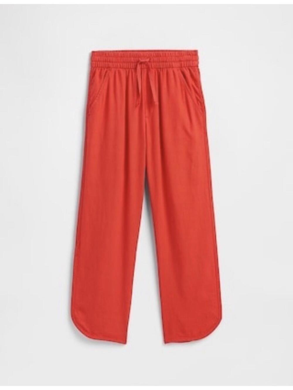 (RC) GAP Kids Pull-On Linen Blend Pants Poster Red XXL 14-16 NWOT Spring Summer